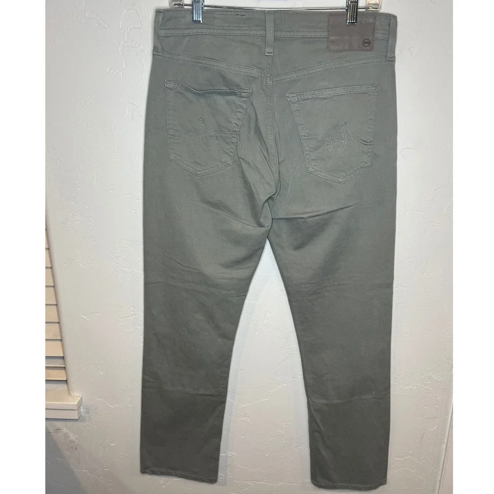 AG Adriano Goldschmied Everett Slim Straight Pants Grey Green 1794SUDROVE‎ 30x34